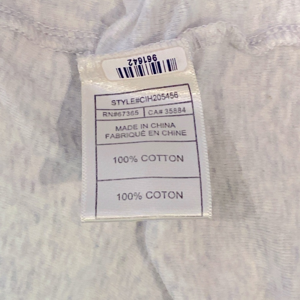 Cupcakes and Cashmere Off Shoulder Tie Front Gray Top a Size L - Picture 6 of 6